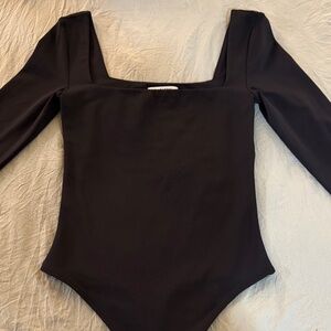 Babaton: Black Long Sleeve Bodysuit